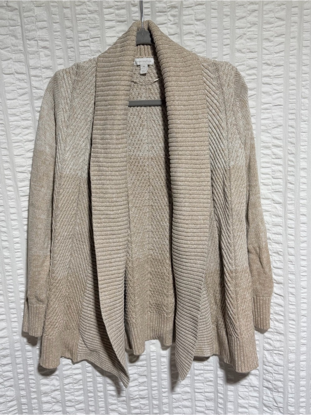 Charter Club Knit Sweater in Cream M